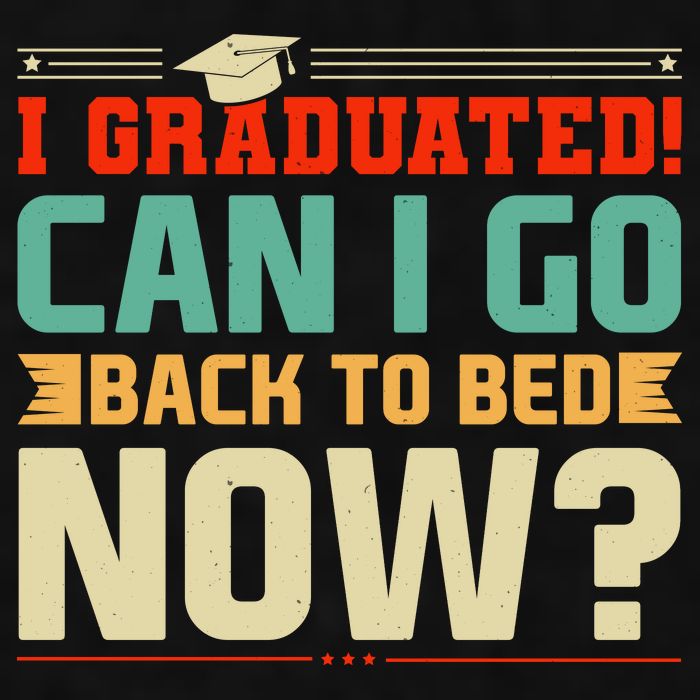 I Graduated! Can I Go Back To Bed Now Ladies PosiCharge Tri-Blend Wicking Tank