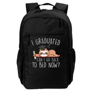 I Graduated Can I Go Back To Bed Now Funny Graduation Daily Commute Backpack