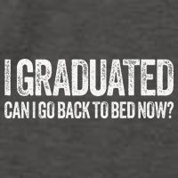 I Graduated Can I Go Back To Bed Now Graduation Vector Backpack