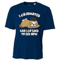 I Graduated Can I Go Back To Bed Now Graduation Cooling Performance Crew T-Shirt