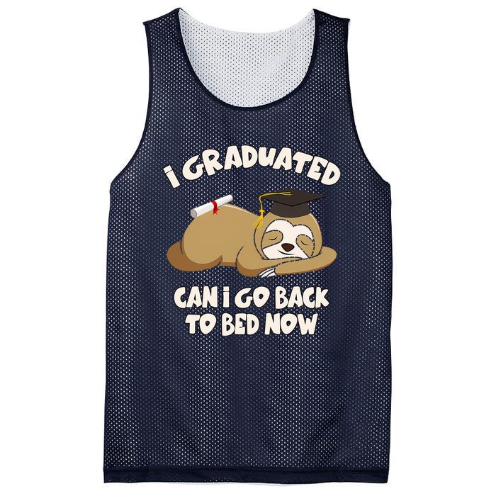 I Graduated Can I Go Back To Bed Now Graduation Mesh Reversible Basketball Jersey Tank