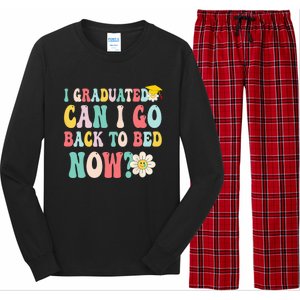 I Graduated Can I Go Back To Bed Now Funny Graduation Gift Long Sleeve Pajama Set