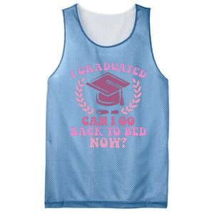 I Graduated Can I Go Back To Bed Now Graduation Student Mesh Reversible Basketball Jersey Tank