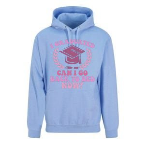 I Graduated Can I Go Back To Bed Now Graduation Student Unisex Surf Hoodie