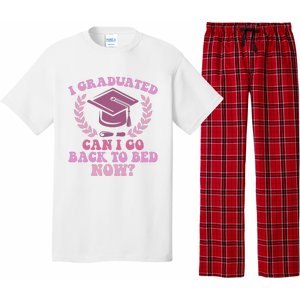 I Graduated Can I Go Back To Bed Now Graduation Student Pajama Set