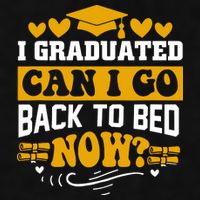 I Graduated Can I Go Back To Bed Now Ladies PosiCharge Tri-Blend Wicking Tank