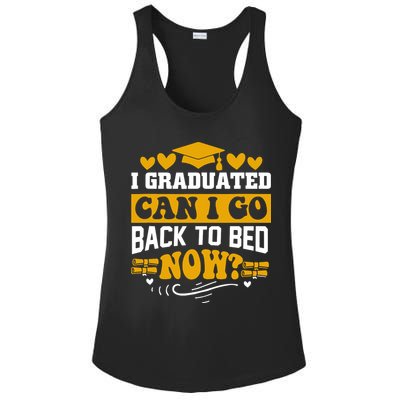 I Graduated Can I Go Back To Bed Now Ladies PosiCharge Competitor Racerback Tank