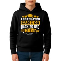 I Graduated Can I Go Back To Bed Now Kids Hoodie