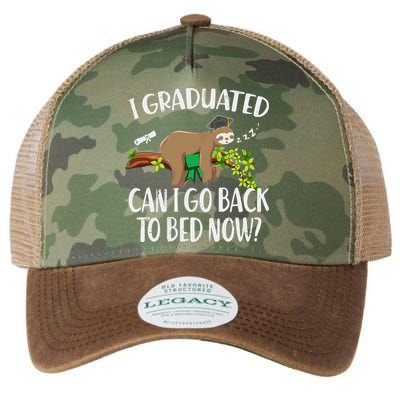 I Graduated Can I Go Back To Bed Now Graduation Legacy Tie Dye Trucker Hat