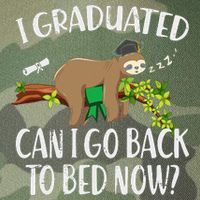I Graduated Can I Go Back To Bed Now Graduation Legacy Tie Dye Trucker Hat