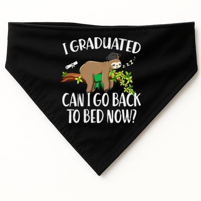 I Graduated Can I Go Back To Bed Now Graduation USA-Made Doggie Bandana