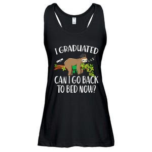 I Graduated Can I Go Back To Bed Now Graduation Ladies Essential Flowy Tank