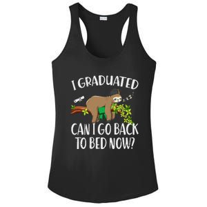 I Graduated Can I Go Back To Bed Now Graduation Ladies PosiCharge Competitor Racerback Tank