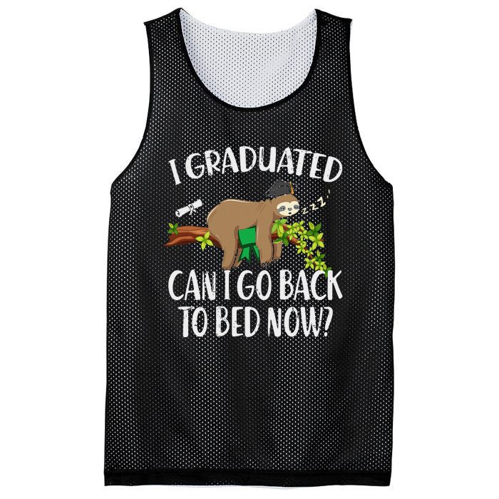 I Graduated Can I Go Back To Bed Now Graduation Mesh Reversible Basketball Jersey Tank