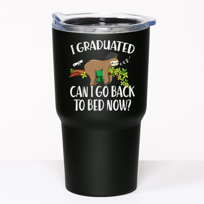 I Graduated Can I Go Back To Bed Now Graduation Tumbler