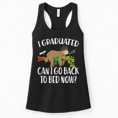 I Graduated Can I Go Back To Bed Now Graduation Womens Tank Top