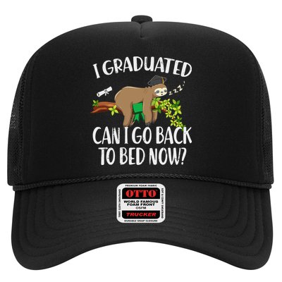 I Graduated Can I Go Back To Bed Now Graduation Trucker Hat