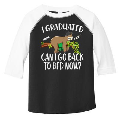 I Graduated Can I Go Back To Bed Now Graduation Toddler Fine Jersey T-Shirt