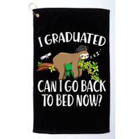 I Graduated Can I Go Back To Bed Now Graduation Golf Towel