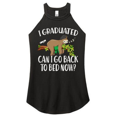 I Graduated Can I Go Back To Bed Now Graduation Women's Perfect Tri Rocker Tank