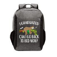 I Graduated Can I Go Back To Bed Now Graduation Vector Backpack