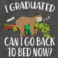 I Graduated Can I Go Back To Bed Now Graduation Vector Backpack