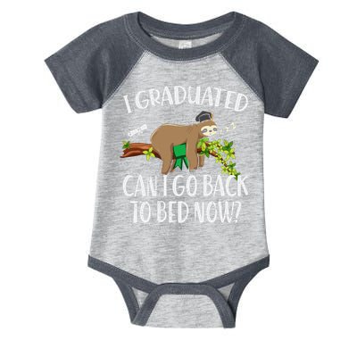 I Graduated Can I Go Back To Bed Now Graduation Infant Baby Jersey Bodysuit