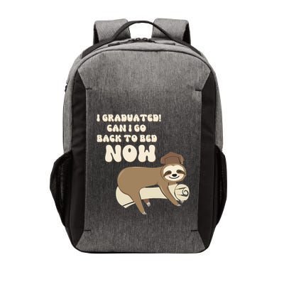 I Graduated Can Go Back To Bed Now Funny Graduation Sloth Vector Backpack