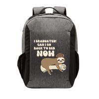 I Graduated Can Go Back To Bed Now Funny Graduation Sloth Vector Backpack