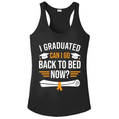 I Graduated Can I Go Back To Bed Now Ladies PosiCharge Competitor Racerback Tank