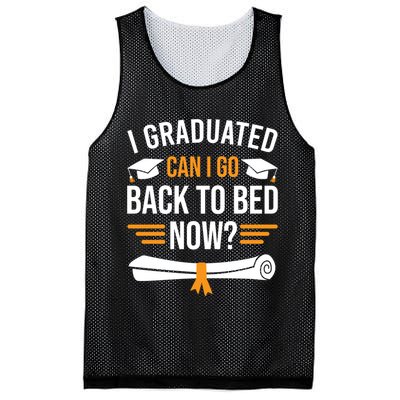 I Graduated Can I Go Back To Bed Now Mesh Reversible Basketball Jersey Tank
