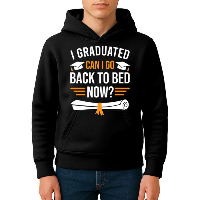 I Graduated Can I Go Back To Bed Now Kids Hoodie