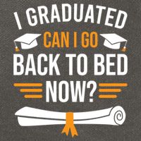 I Graduated Can I Go Back To Bed Now Cotton Canvas Backpack