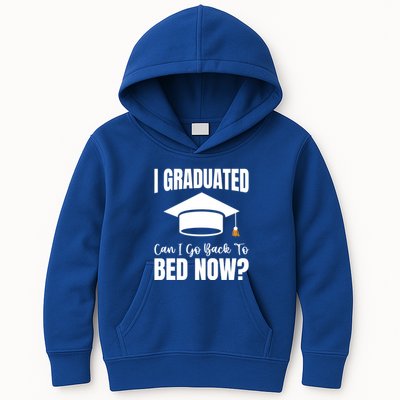 I Graduated Can I Go Back To Bed Now Kids Hoodie