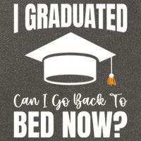 I Graduated Can I Go Back To Bed Now Cotton Canvas Backpack