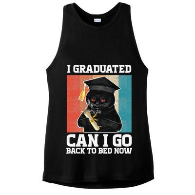 I Graduated Can I Go Back To Bed Now Ladies PosiCharge Tri-Blend Wicking Tank