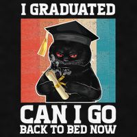 I Graduated Can I Go Back To Bed Now Ladies PosiCharge Tri-Blend Wicking Tank