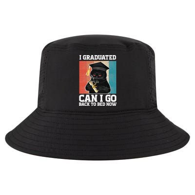 I Graduated Can I Go Back To Bed Now Cool Comfort Performance Bucket Hat