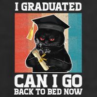 I Graduated Can I Go Back To Bed Now Cool Comfort Performance Bucket Hat