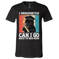 I Graduated Can I Go Back To Bed Now V-Neck T-Shirt