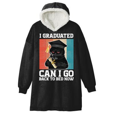 I Graduated Can I Go Back To Bed Now Hooded Wearable Blanket