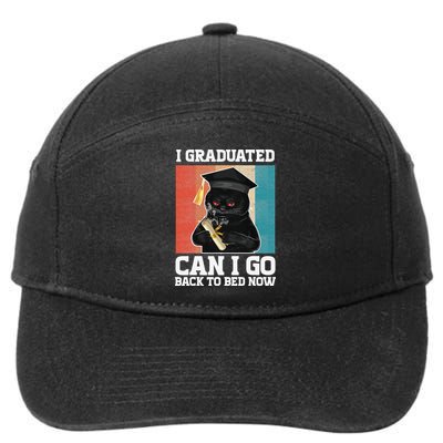 I Graduated Can I Go Back To Bed Now 7-Panel Snapback Hat