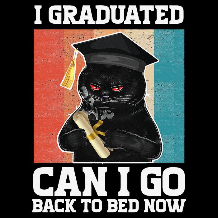I Graduated Can I Go Back To Bed Now Drawstring Bag