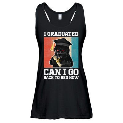 I Graduated Can I Go Back To Bed Now Ladies Essential Flowy Tank