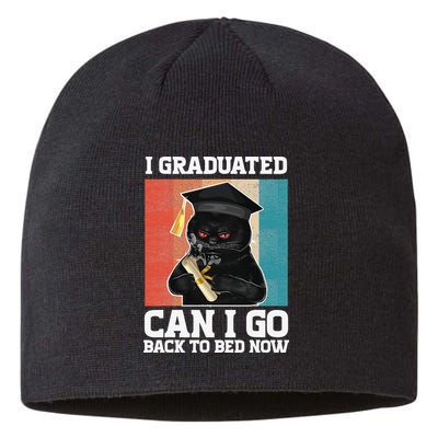 I Graduated Can I Go Back To Bed Now Sustainable Beanie