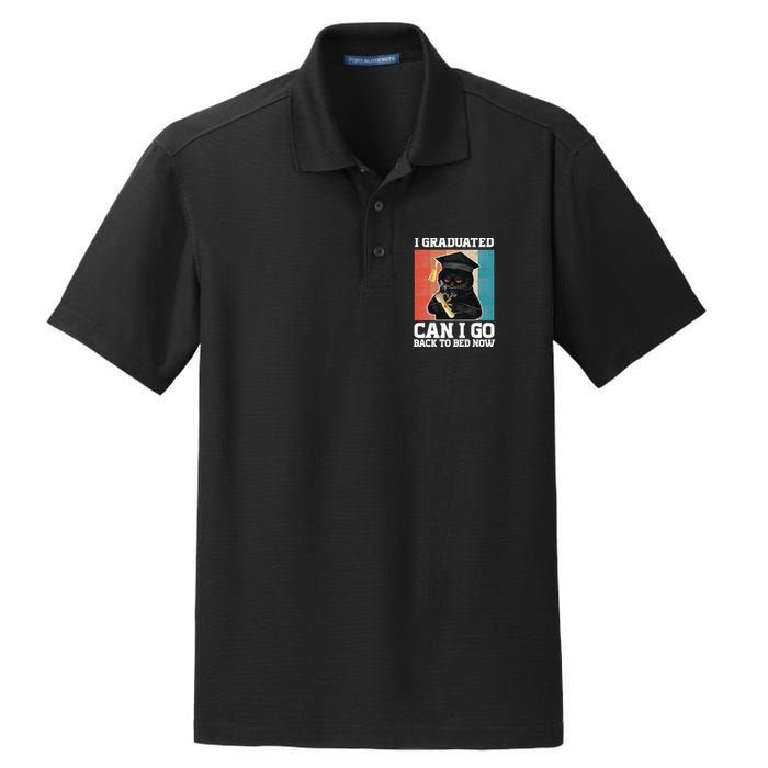 I Graduated Can I Go Back To Bed Now Dry Zone Grid Polo