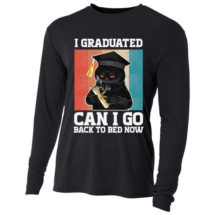 I Graduated Can I Go Back To Bed Now Cooling Performance Long Sleeve Crew