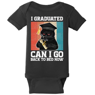 I Graduated Can I Go Back To Bed Now Baby Bodysuit