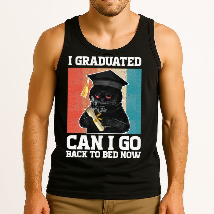 I Graduated Can I Go Back To Bed Now Tank Top