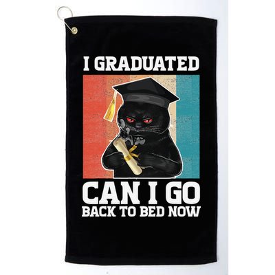 I Graduated Can I Go Back To Bed Now Golf Towel